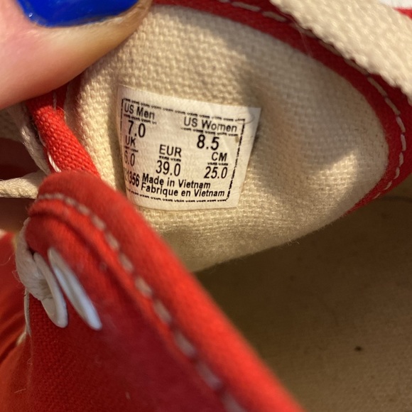 Red Vans - Picture 5 of 5